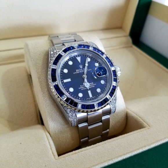 Rolex Submariner 116610LN Diamonds Steel Sapphire - Picture 8 of 8